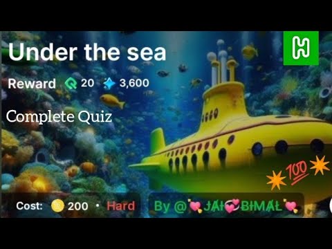 Explore Pets, Animals and Nature Quiz | Under The Sea Quiz Answers ...