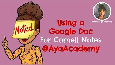 Take Note: Cornell Note Taking in Google Slides