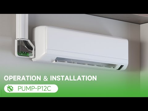 Дренажний насос Wipcool P12CT (моноблок для бокового прихованого монтажу у коробі), видео 1