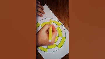 Very Easy Geometric Drawing For Beginners Circle In A Circle #shorts #draw #art #drawing #geometric