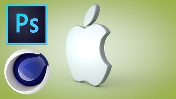 How to create a 3d apple logo | Photoshop | Cinema 4D | Tutorials