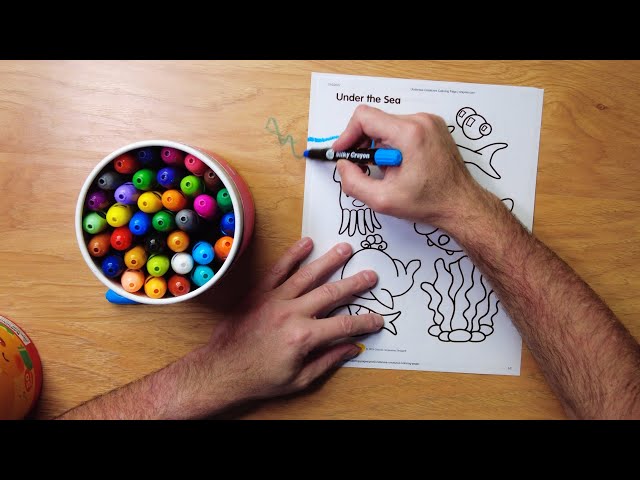 Adult coloring - Silky Crayons 