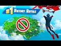 winning WITHOUT touching the ground In Fortnite!