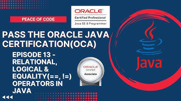 Oracle Java Certification-OCA| Relational, Logical & Equality Operators in Java|#javatutorial