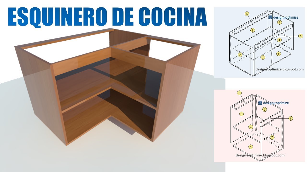 Forma Fácil de Fabricar un Esquinero Bajo de Cocina YouTube