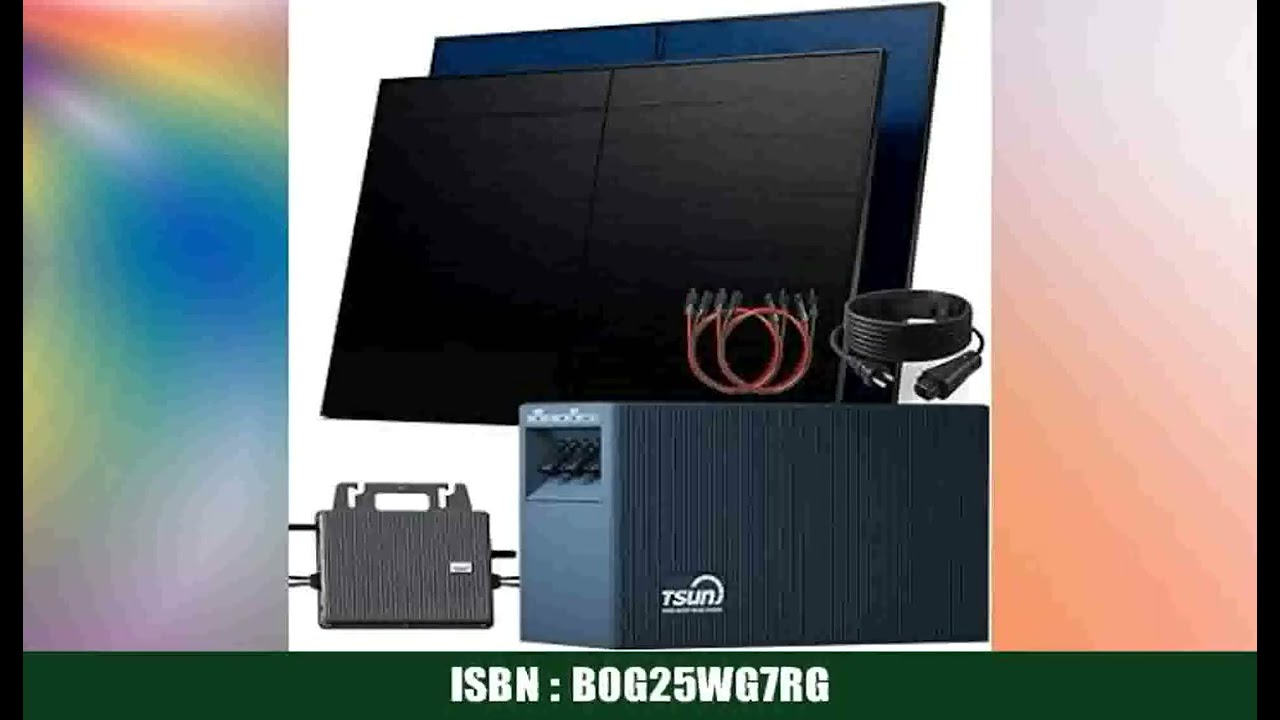 SUNNIVA Balkonkraftwerk 1000W Mit 2,01 KWh Speicher & Bifazialen Fullblack-Modulen – Plug & Play