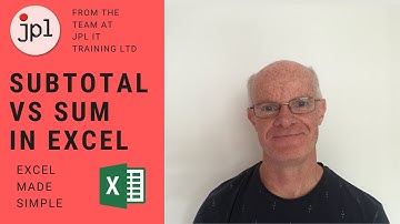 SUBTOTAL vs SUM Function in Excel