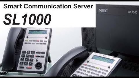 NEC SL1000  SL2100  programming and configuration using webpro
