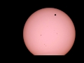 Transit of Venus and an Airplane (Correct Rotation)