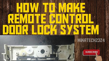 How to make remote control door lock and unlock system at home/mikatech 2324