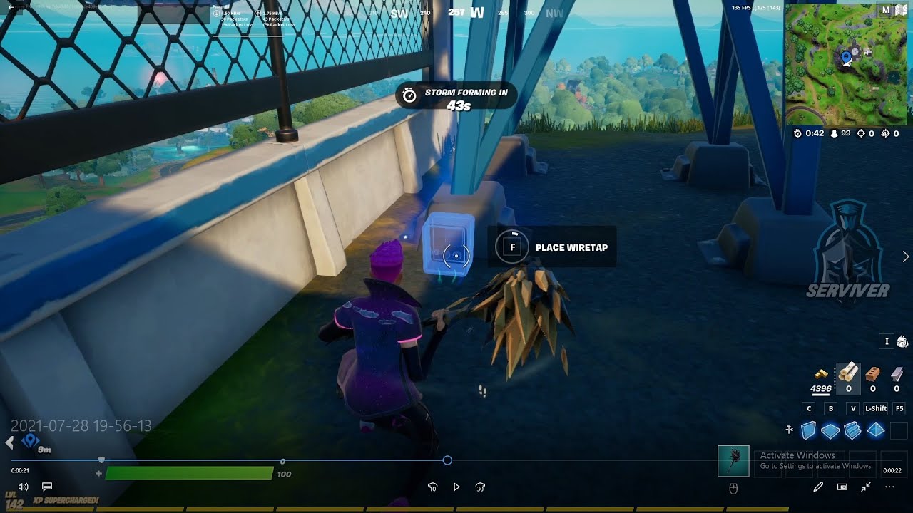 Plant wiretaps at different key locations in Fortnite Week 8 Legendary Quest