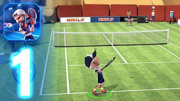Mini Tennis ‏‏Gameplay walkthrough Part 1 (iOS, Android)