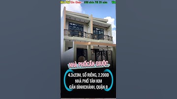 Nhà Phố Tân Kim - Cần Giuộc 4.33x21.3m, Chỉ 2.2Tỷ #vantranbds #nhadatcangiuoc #0989718395 #shorts