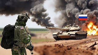 TERRIBLE MOMENT | Russian T-90 tank attack was massacred by elite American troops