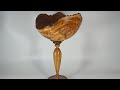 wood turning olive wood and walnut synthesis