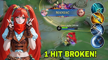 GLOBAL LAYLA BEST HIGH DAMAGE HACK BUILD 2025!😱 THIS BUILD IS LITERALLY BROKEN (PLS TRY THIS BUILD)