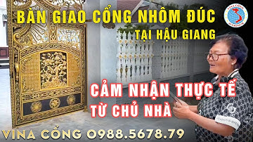 Cổng nhôm đúc tại Hậu Giang, Cần Thơ | Công trình thực tế VINA CỔNG