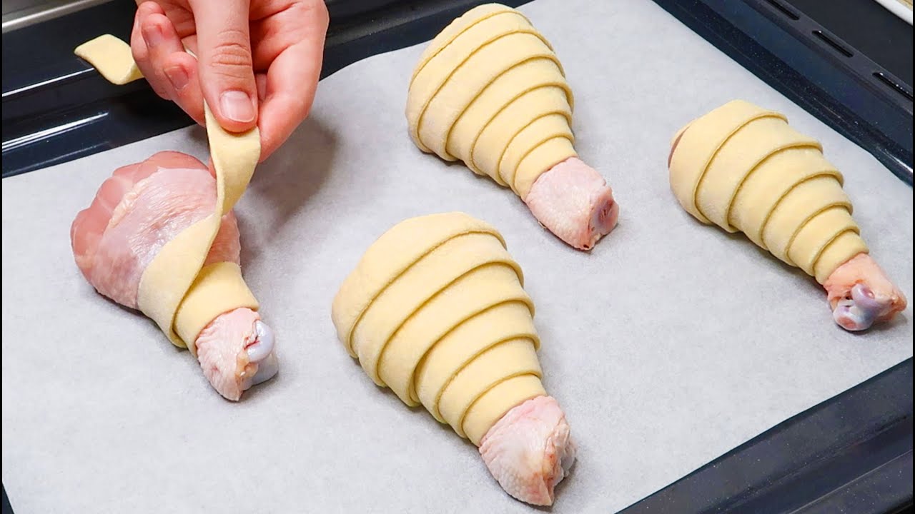 Amazing crispy chicken in puff pastry in 5 minutes! Easier than you think!