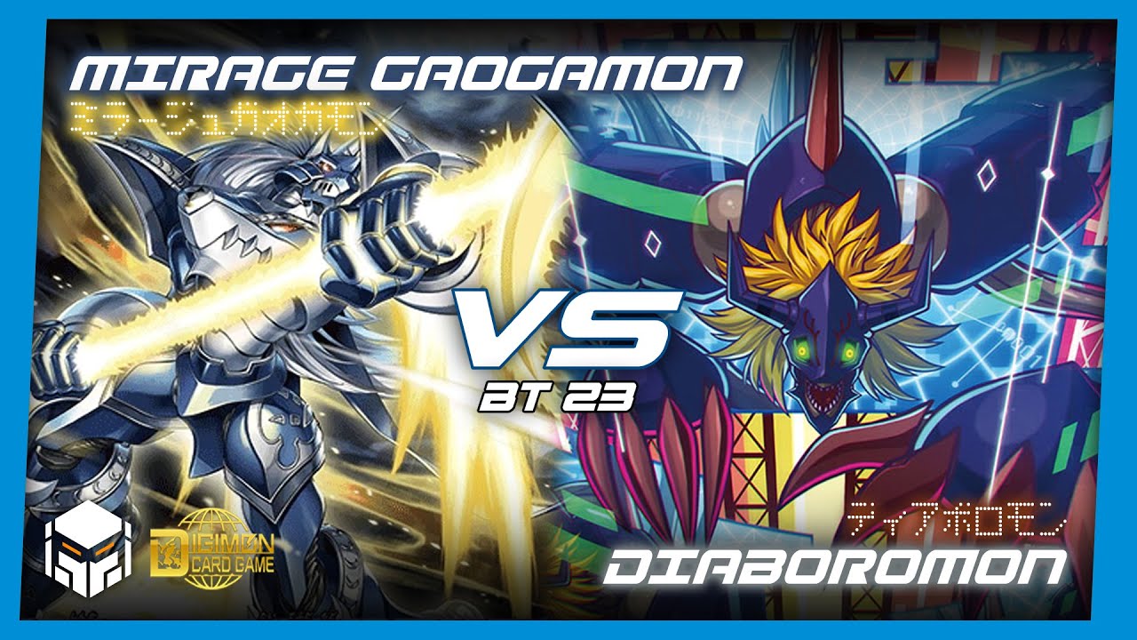 MirageGaogamon vs Diaboromon [Digimon Card Game & TCG BT23]