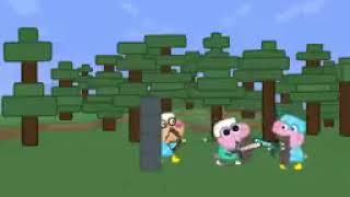 Minecraft speedrunner Peppa vs 5 hunters rematch