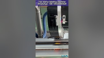 10ml e-liquid box tax stamp labeling machine #labelingmachine #taxstamplabelingmachine #shortvideo