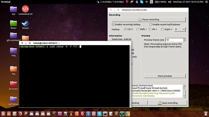 How to give 777 permission in all subfolders in htdocs or any folder ubuntu