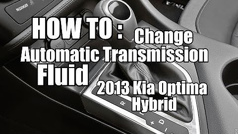 How TO : Change Automatic Transmission Fluid Part 2??