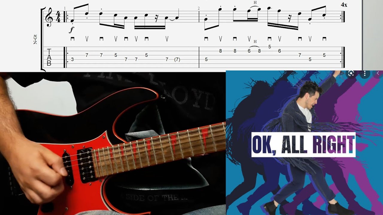 David Archuleta - OK All Right Guitar Melody And Chords With Tabs