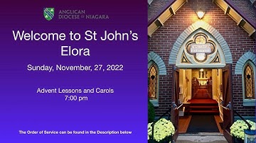 November 27 2022 Advent Lessons and Carols