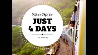 Plan a Trip in Just 4 Days | The Itinerary Sample | A supplemental video to my free email course | Sign up at wegetoutoftown.com/