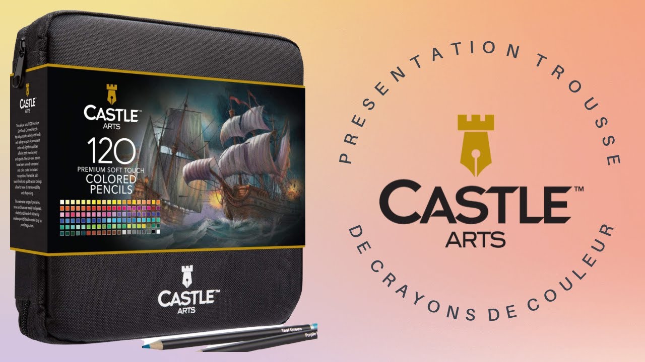 PRESENTATION DE LA TROUSSE DE CRAYONS DE COULEUR CASTLE ARTS 