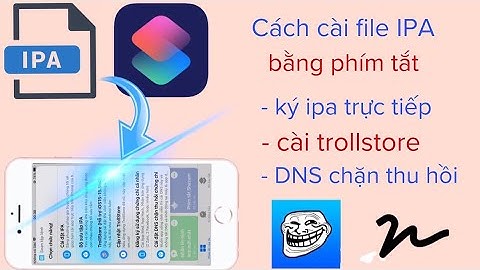 Cách cài file ipa trực tiếp trên iPhone bằng phím tắt | Cài ipa bằng trollstore @hadu75tv