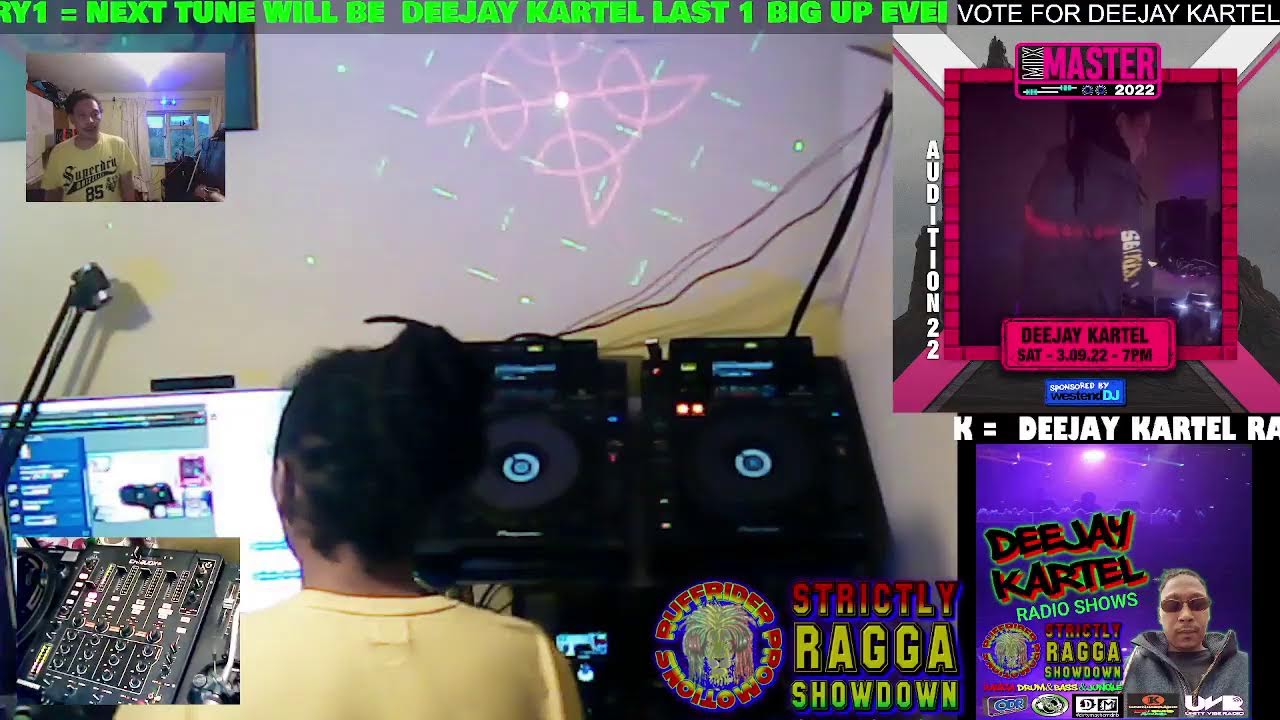 STRICTLY RAGGA SHOWDOWN WITH DEEJAY KARTEL ON ANTI SOCIAL DNB FROM 8-9PM