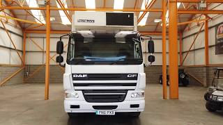 New In Stocklist For Sale Daf Cf75.310 6X2, 26 Tonne Insulated Fridgefreezer - 2011 - Pn61 Pxb