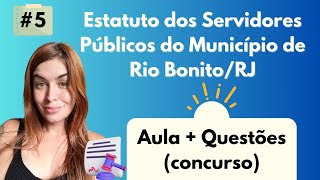 | RIO BONITO | Estatuto dos Servidores Públicos Municipais de Rio Bonito/RJ - Parte 5