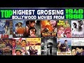 Top Highest Grossing Bollywood Movies From 1940-1980  Highest grossing film of those respective year