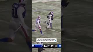 Ravens have 3 turnovers so far tonight 😳 #nfl #nflbetting #sportsbetting #ravens #bills