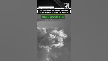 US military releases video of “kinetic strike on vessel operated by Designated Terrorist Org”