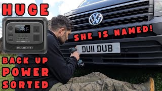 Van Bulkhead, Window Framing and my BACKUP POWER EXPLAINED - Bluetti Elite 300 Power Station