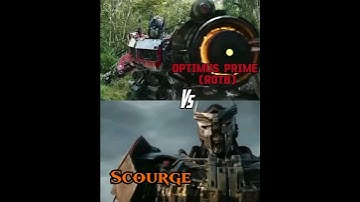 ROTB Optimus Prime vs ROTB Scourge #viral  #transformers #edits