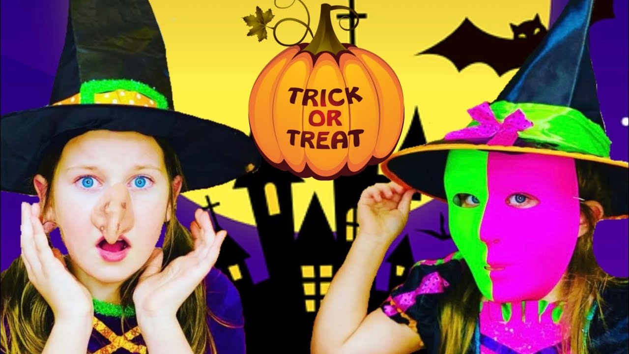 TRICK or TREATING Went Wrong! Sisters Play Halloween - YouTube