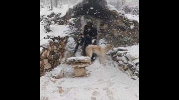 Primitive Cave Making With Fire and Hand Tools Like Our Ancestors, Minecraft, Treasure Hunter, DIY