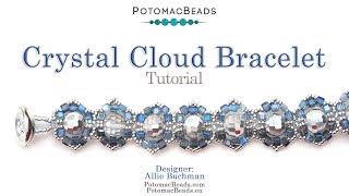 Crystal Cloud Bracelet - DIY Jewelry Making Tutorial by PotomacBeads