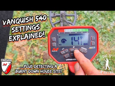 VANQUISH 540 Setup & Go👌 Metal Detecting A Burnt Down House Site⛏️
