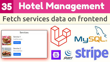 Laravel Full Course - Hotel Management System | Fetch services data on frontend #35