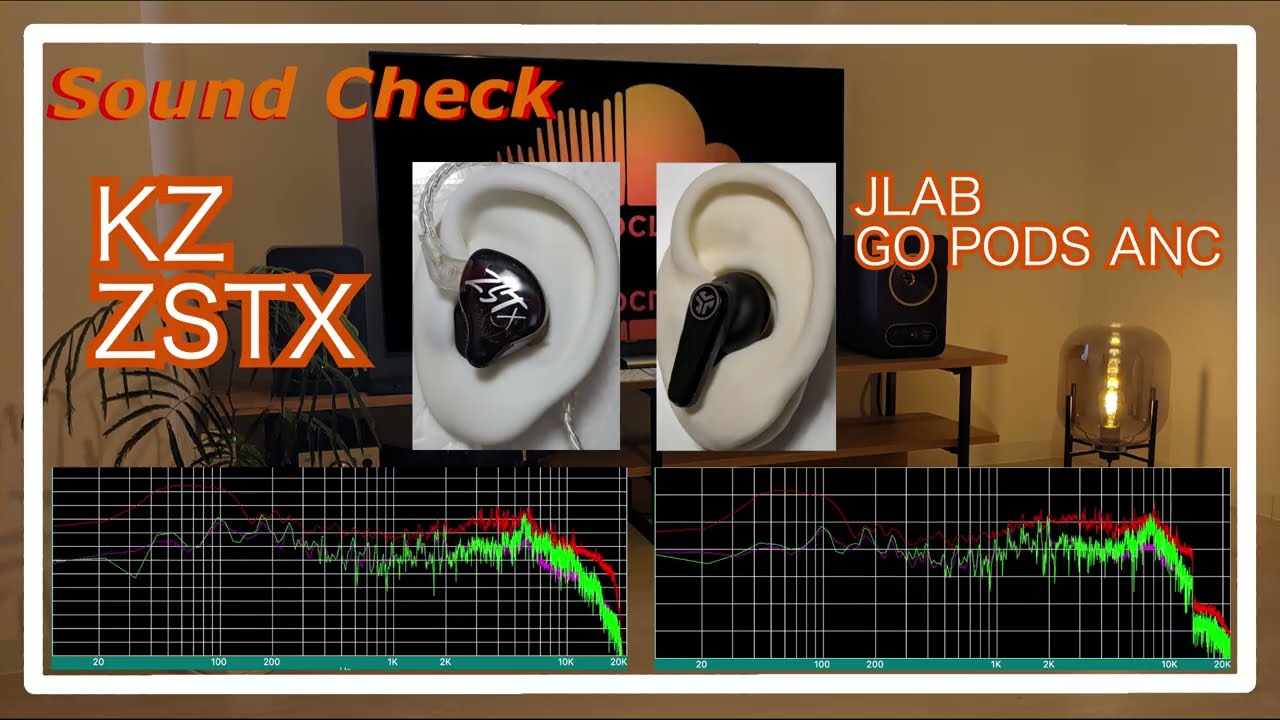 イヤホン s KZ ZSTX vs JLAB GO PODS ANC [TWS IEMs Sound Comparison]完全