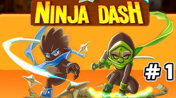 Ninja Dash Ronin Jump RPG Action Gameplay - World 1-7 Souji Lake #1 - Android/iOS [1080p]