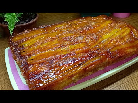 O MELHOR Bolo de Banana de Liquidificador | Bolo de Banana Caramelada