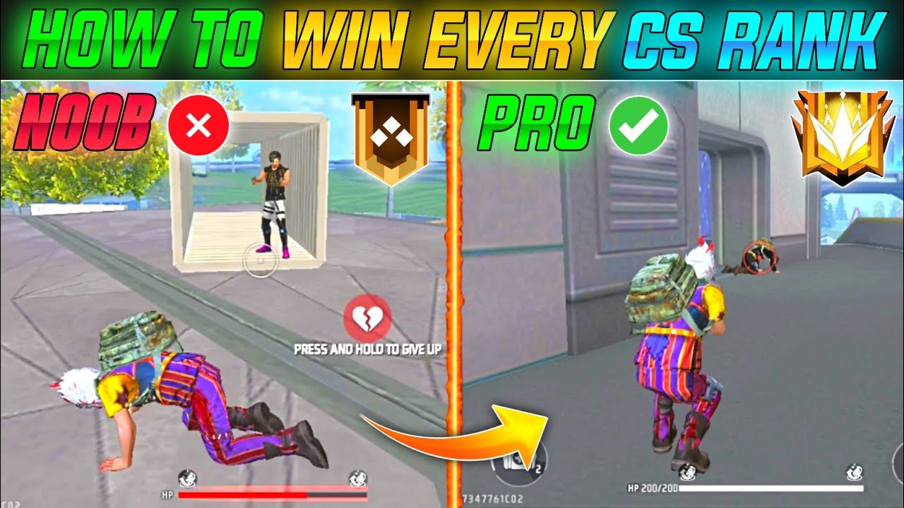 🔥How To Win Every CS Rank Match In Free Fire | These Pro Tips And ...