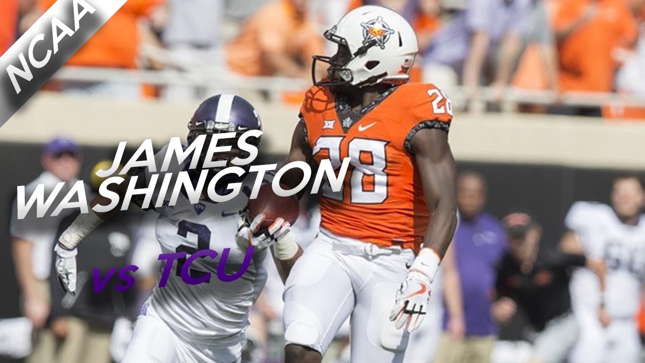James Washington Highlights vs TCU // 6 Catches for 153 Yards, 1 TD // 9.23.17